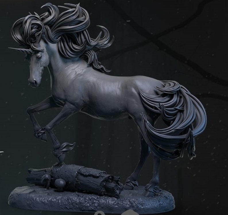 3d Stl Unicorn Figure Drawing File,digital Drawing File,3d Printer in ...