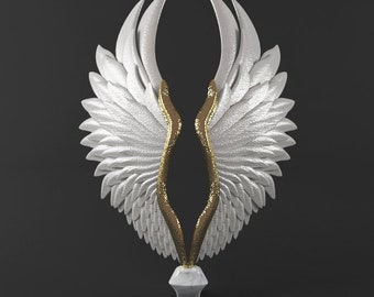 3d stl files for 3d printing, 3d stl angel wings model, stl for printing, digital printing, digital download, wings drawing file, 3d printer