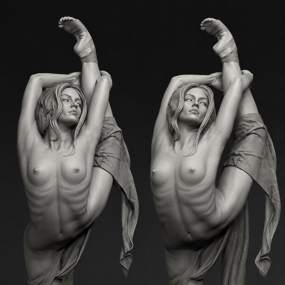 3d stl naked ballerina drawing file,digital drawing file,3d printer in print files,for 3d printer stl files, files for 3d printer, naked