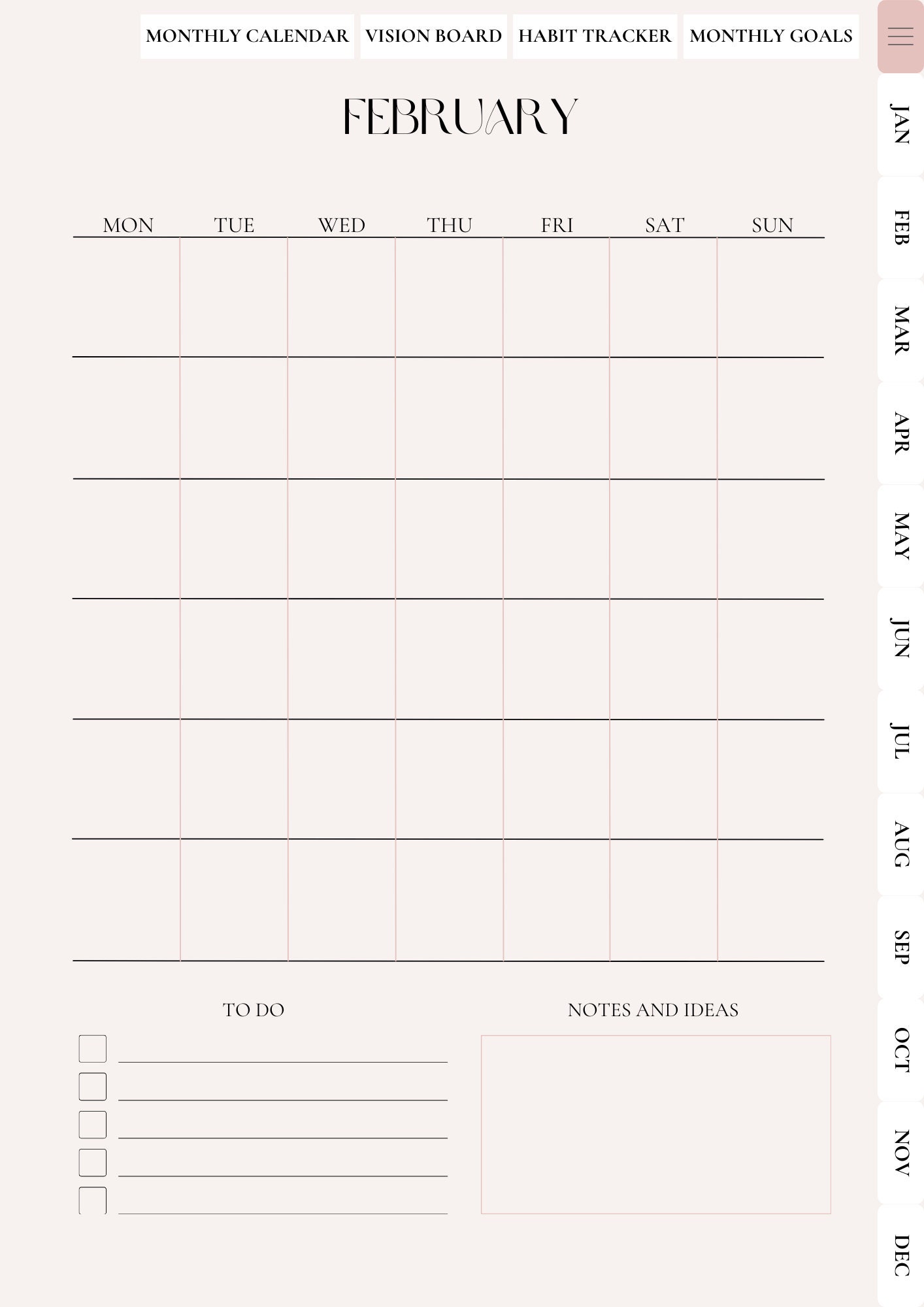Planner for Moms Printable, Planner for Busy Moms, Habit Tracker, Self ...