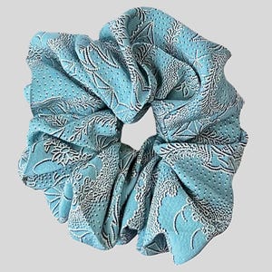 Handmade Silk XL Scrunchies Japanese Hair Ties Floral Hair Accessories Gift for Her Cute Hair Bands Cherry Blossom Trendy Hair Gifts Kimono