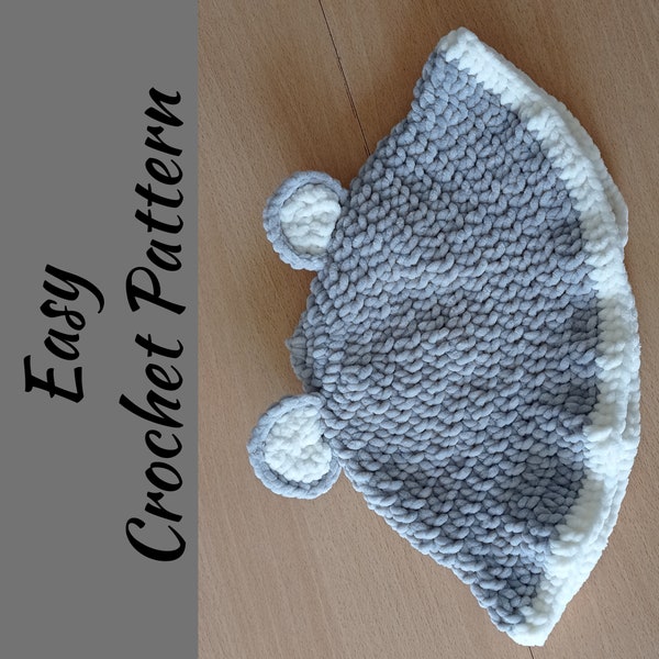 Easy-Basic Bear Ear Bucket Hat Pattern