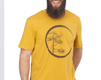 Men's shirt YinYang made of organic cotton / T-shirt Organic Cotton YinYang