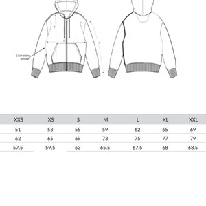 Life-Tree Zipper Hoodie: Organic Cotton Dark Heather Gray with "Pine Tree" Motif (Unisex Sizes) image 5