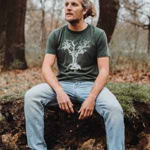 Men&#39;s Shirt World Tree made of organic cotton / T-Shirt Organic Cotton Tree of Life