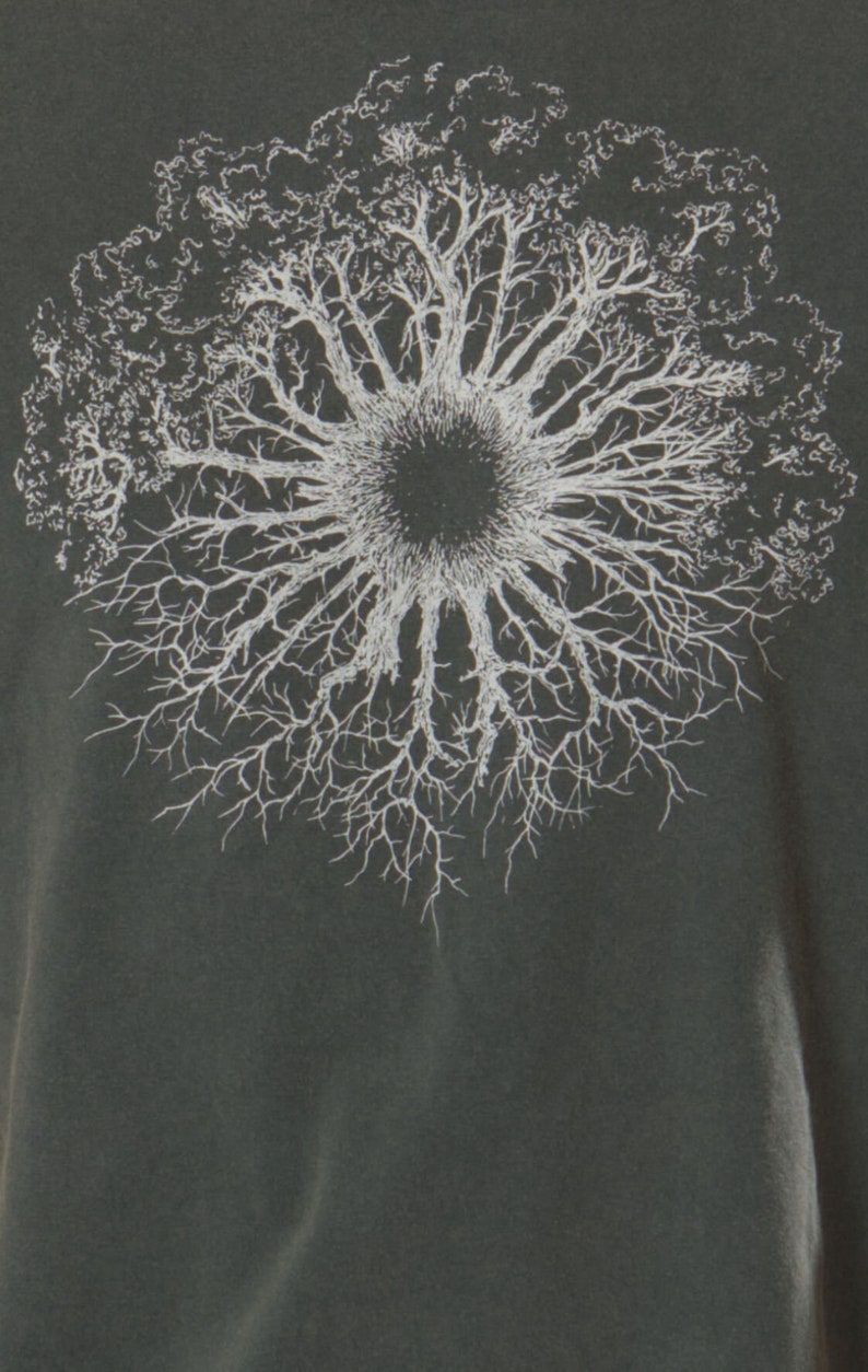 Organic T-shirt men made of organic cotton with tree motif for outdoor and leisure Organic Cotton Tshirt Tree Design image 4