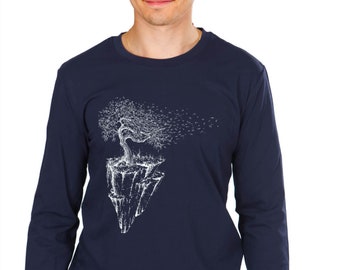 Men's Longsleeve Maple Island made of organic cotton / Longsleeve Organic Cotton Maple Island