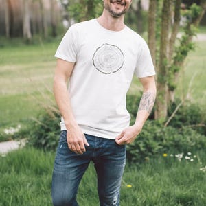 Men&#39;s Shirt Treeslice made of organic cotton / T-Shirt Organic Cotton Treeslice