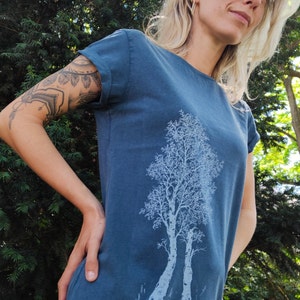 Damen Shirt Birke aus Biobaumwolle / T-Shirt Organic Cotton Tree of Life Birke