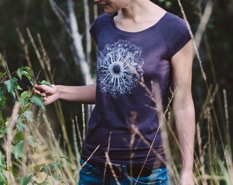 Women's shirt WoodenIris made of viscose from bamboo and organic cotton / T-Shirt Bamboo - Organic Cotton Tree of Life