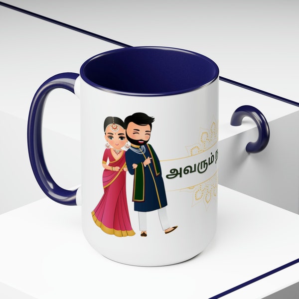 Pondatti|Wife|Purushan|Husband, Mug Gift, Couple Gift, Tamil Gift, Birthday Gift, Wedding Gift, Anniversary Gift, Present