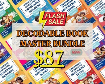 Decodable Readers Bundle- Short Vowels, Digraphs, Consonant Blends, Ending Blends, Silent E Rule, Vowel Teams, Diphthongs, and More!