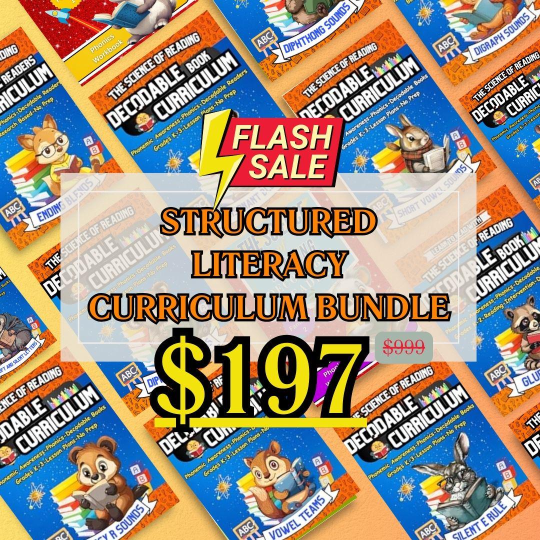 The Ultimate Structured Literacy Curriculum for Grades 2-5: 2000 Pages of Phonics, Phonemic Awareness, and Decodables!