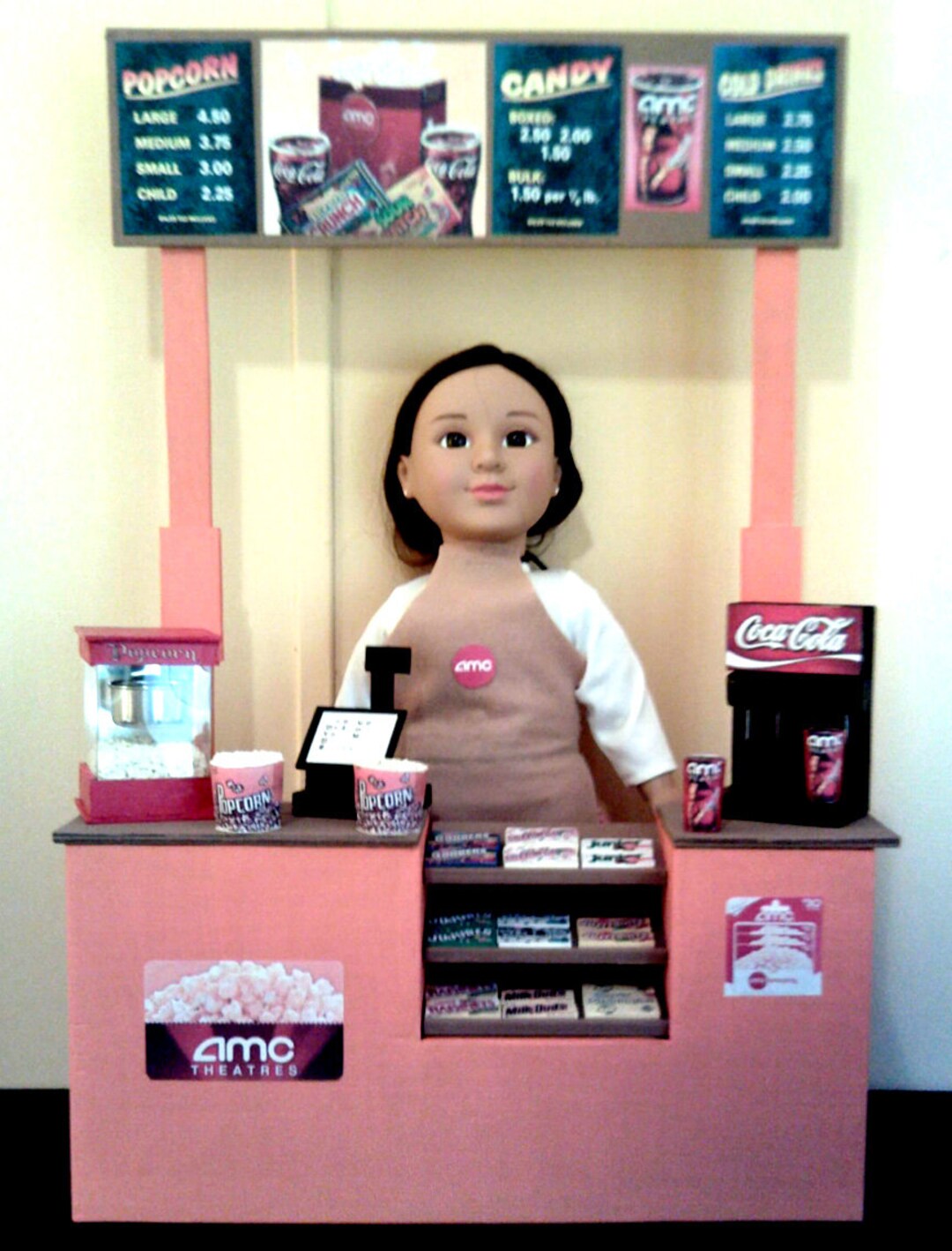 1/3 Scale Doll AMC Theater Counter Playset for 18 Dolls Etsy