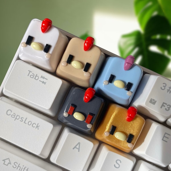 Stardew Valley Chicken Keycap | Handmade Artisan Keycaps