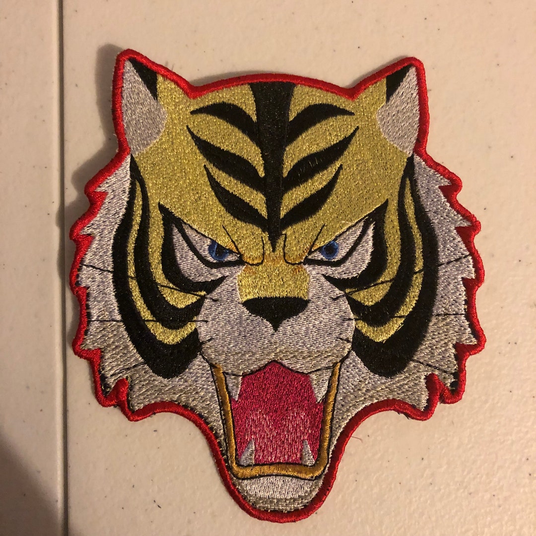 Tiger Mask Anime Embroidered Patch Etsy