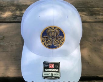 Japanese Family Crest Embroidered Hats - Customizable Colors & Kamon