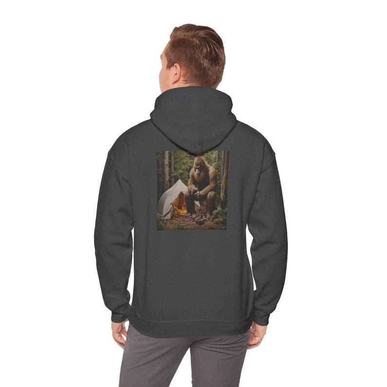 Bigfoot Fishing Sweatshirt - Etsy