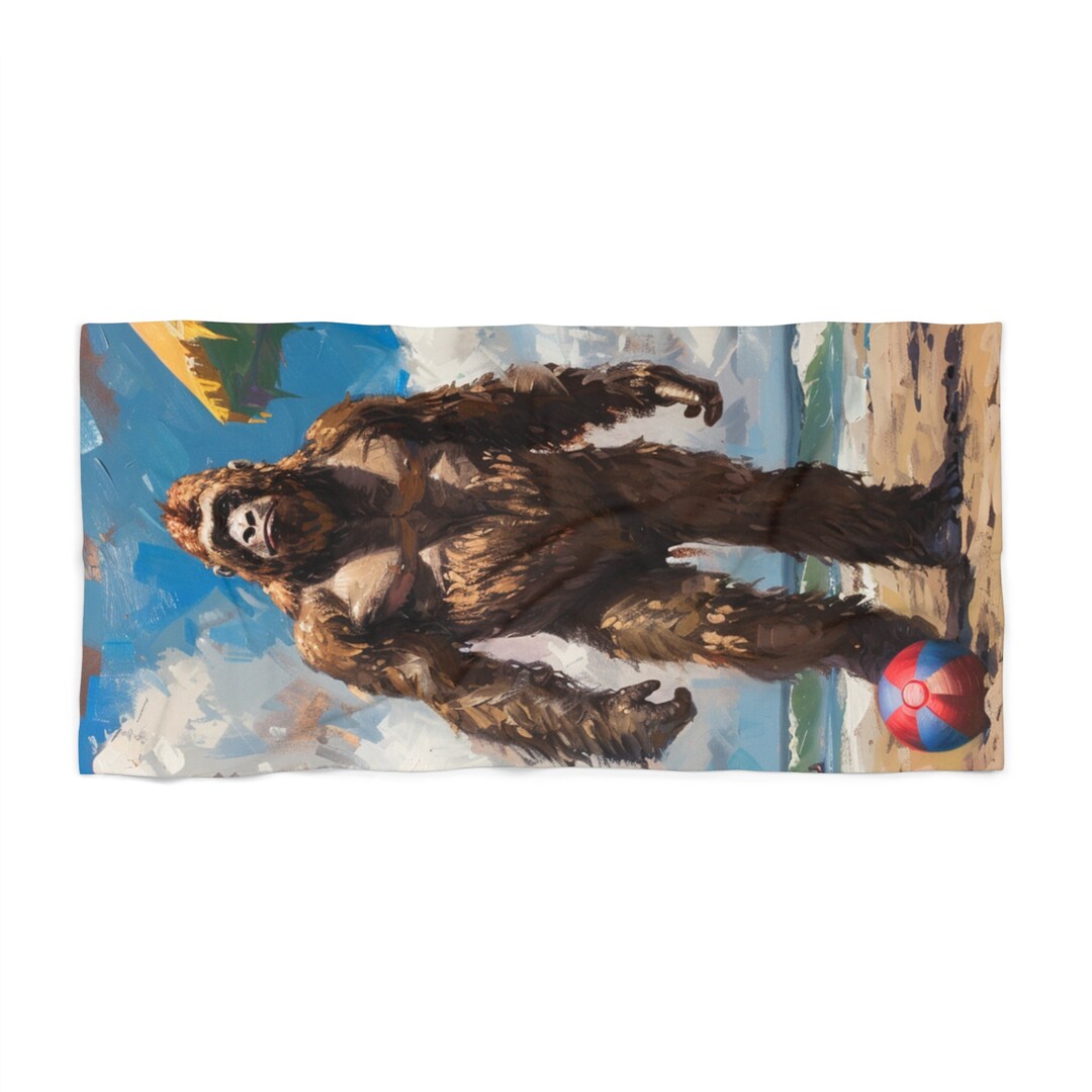CafePress 'Believe In Bigfoot' Beach Towel - 30x60 Inches, Soft & Absorbent - View #8