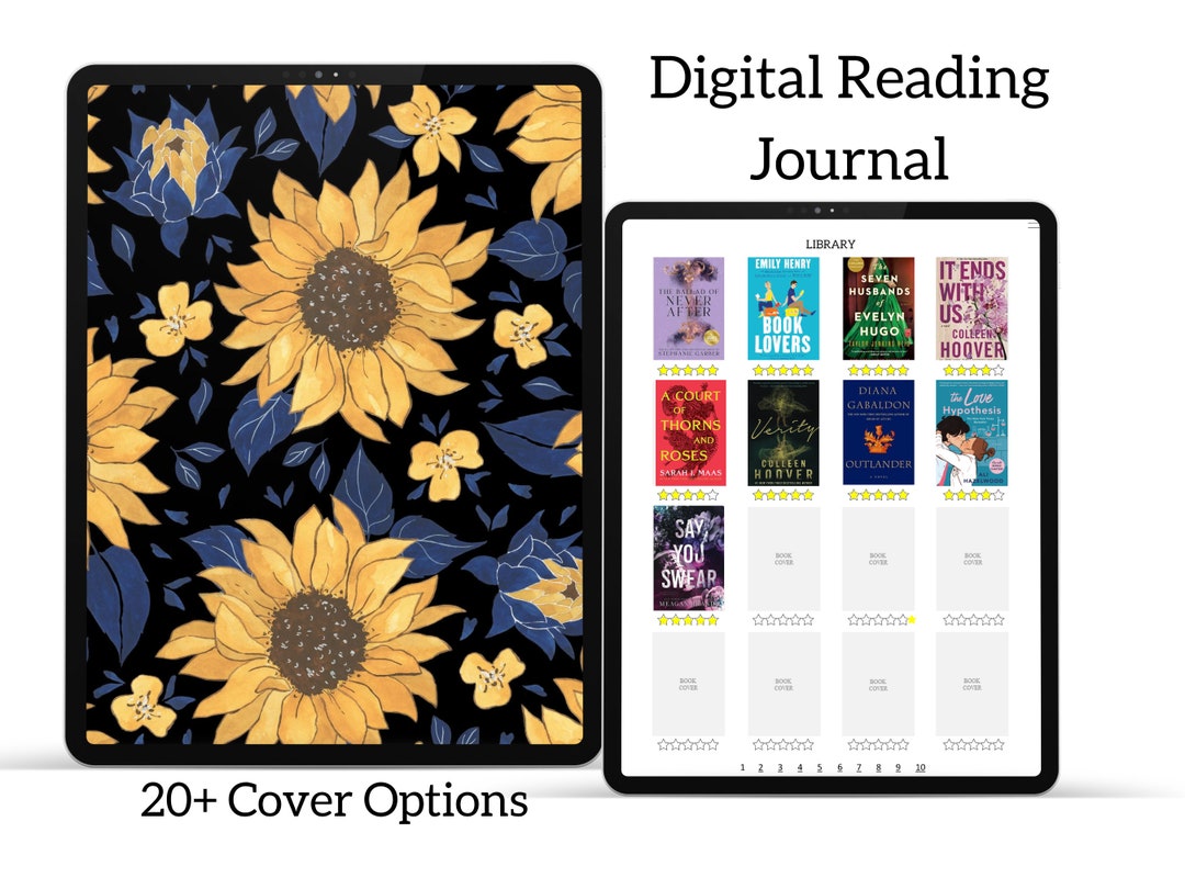 Digital Book Journal, Digital Reading Journal, Book Review Journal