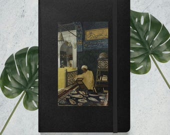 1910 Antique Fine Art Osman Hamdi Bey Painting Premium Black Hardcover Notebook – Lined Journal for Writing, Work, or Study