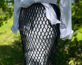 Handmade black macrame skirt, Festival outfit, Engagement outfit, Birthday party wear, Black boho style skirt, Street outfit, Beach party.