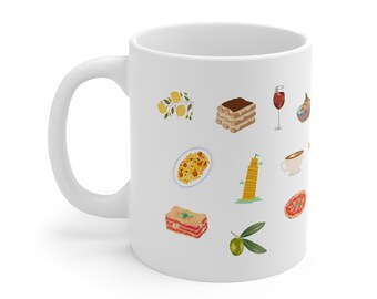 The Italy Coffee Mug, The Perfect Gift for those Missing their Italian Travels