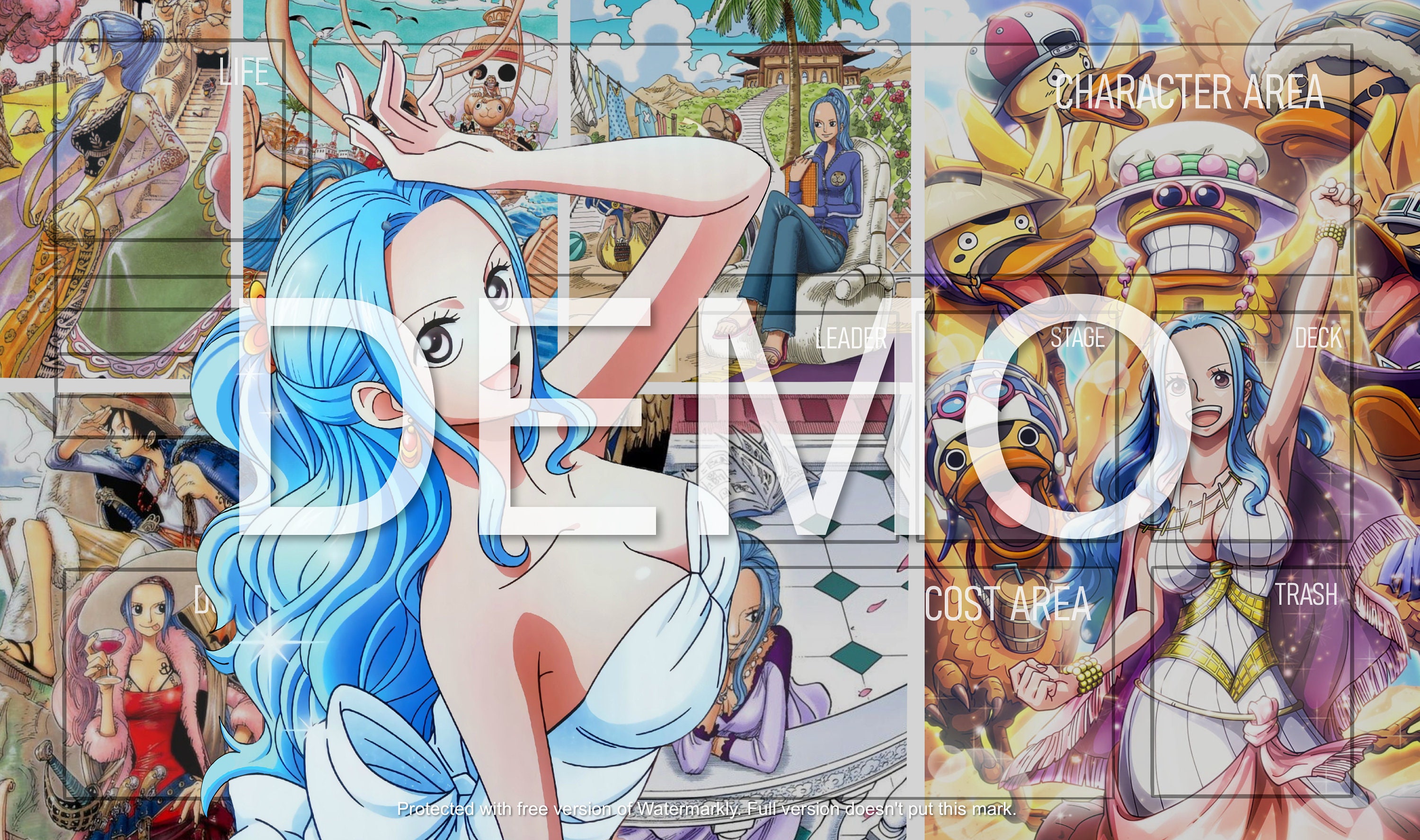 Nefertari Vivi One Piece TCG Playmat color BG Etsy