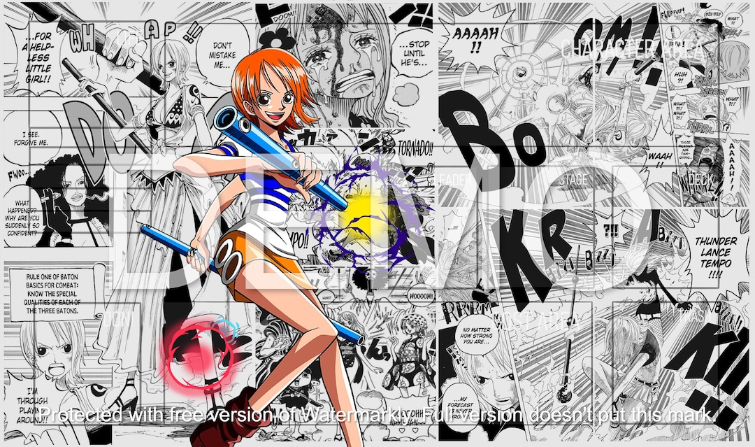 Nami One Piece TCG Playmat pre Time Skip Etsy