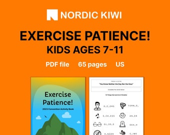 2023 Kids JW “Exercise Patience” Convention Activity Book | Ages 7-11