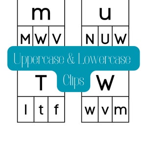 Uppercase & Lowercase Letter Practice Clip Cards