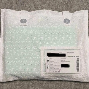 LDS Temple Kuvert mit Knopfverschluss, individuellen Taschen und Namenskartenhalter