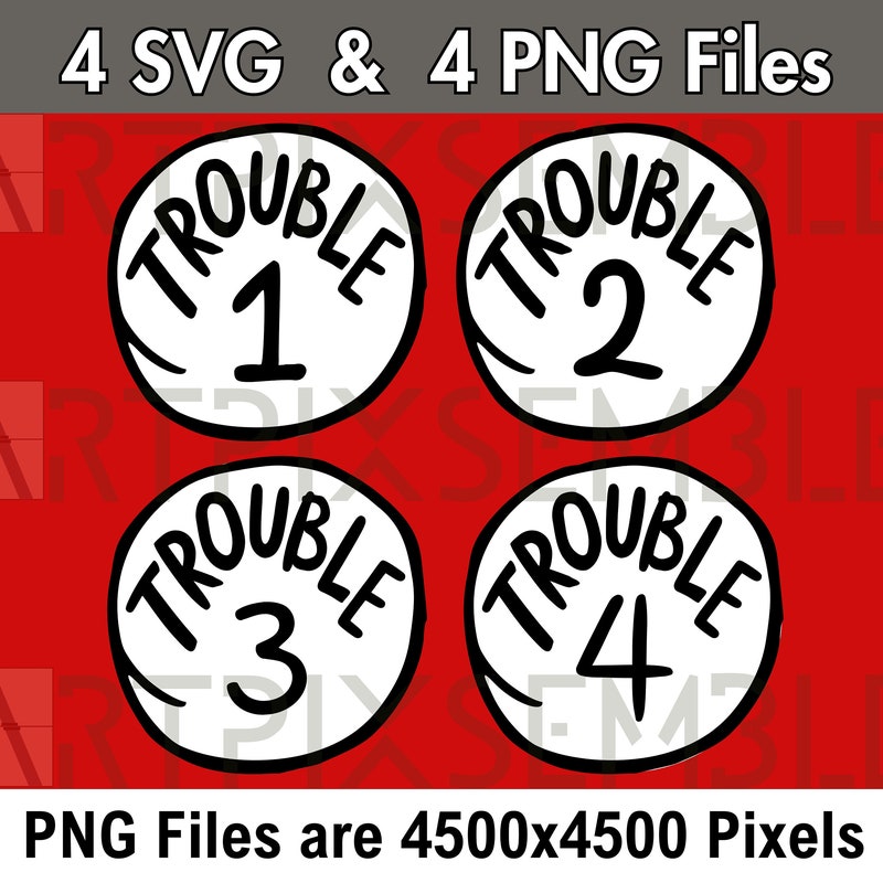 Trouble in Trouble Out Etsy