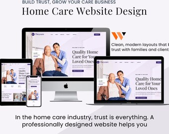 Custom Home Care Website Design | Senior Care Agency WordPress Elementor SEO Optimized