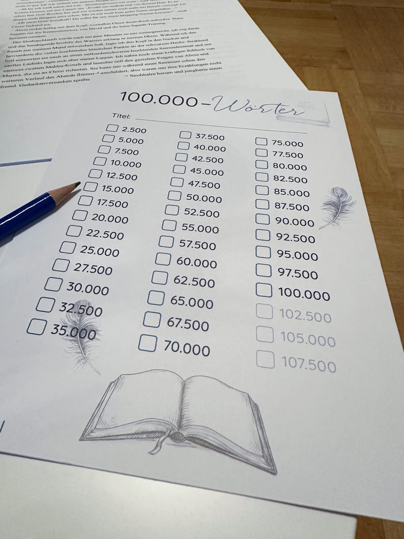 100,000 Word Map / Writing Challenge / Authors / Word Count / Tracking ...