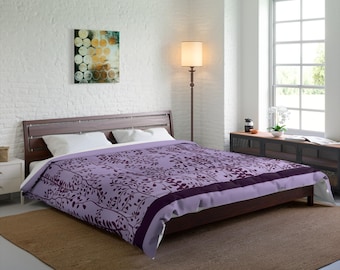 Bella&#39;s Comforter From Twilight - Purple plant floral bedding