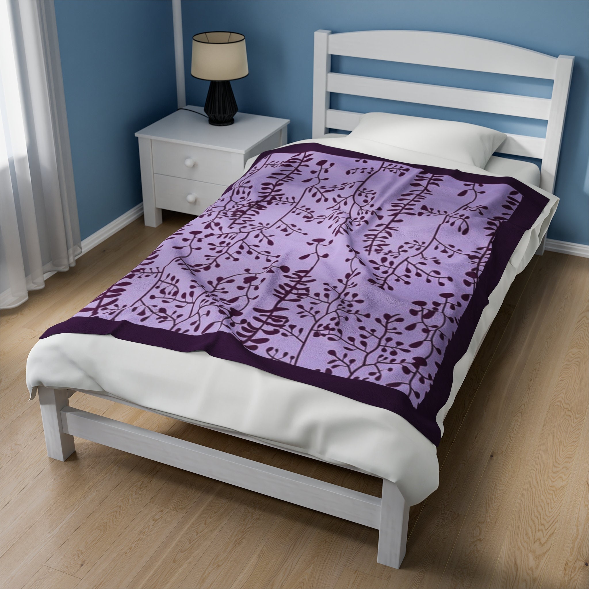 Bella Swan Lavender Plant Velveteen Plush Blanket - Etsy