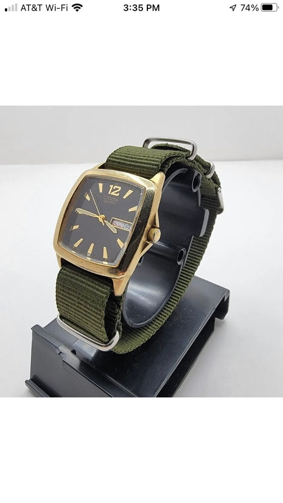 Présentoir Publicitaire Citizen Vintage Pour Montre Numérique LCD, NOS, Origine