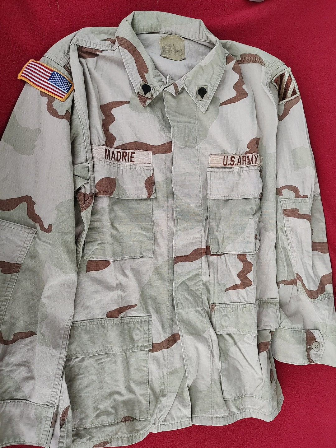 US Army DCU Desert Camo Blouse Size Medium Regular 08s21 - Etsy