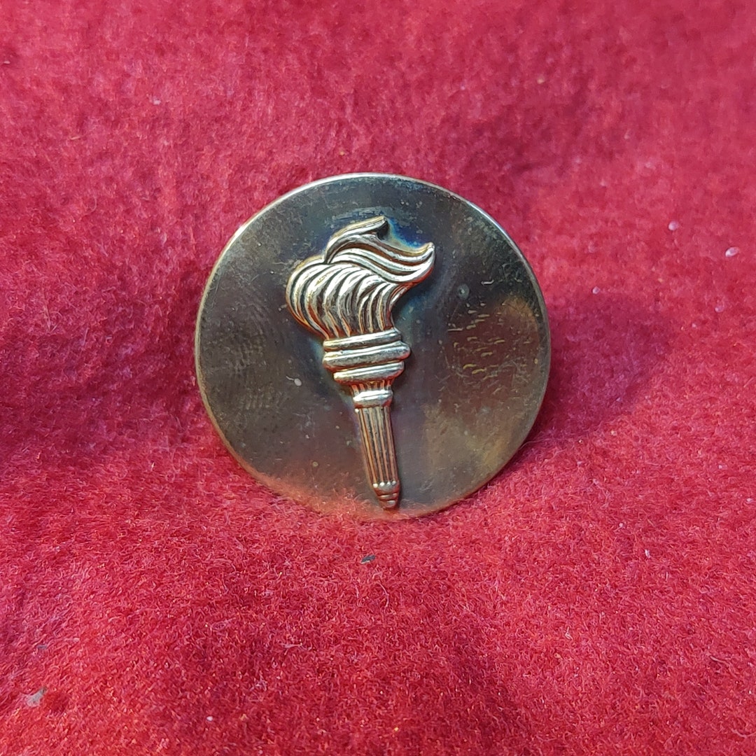 VINTAGE US Army ROTC Torch of Knowledge Pin used15cr18 Etsy