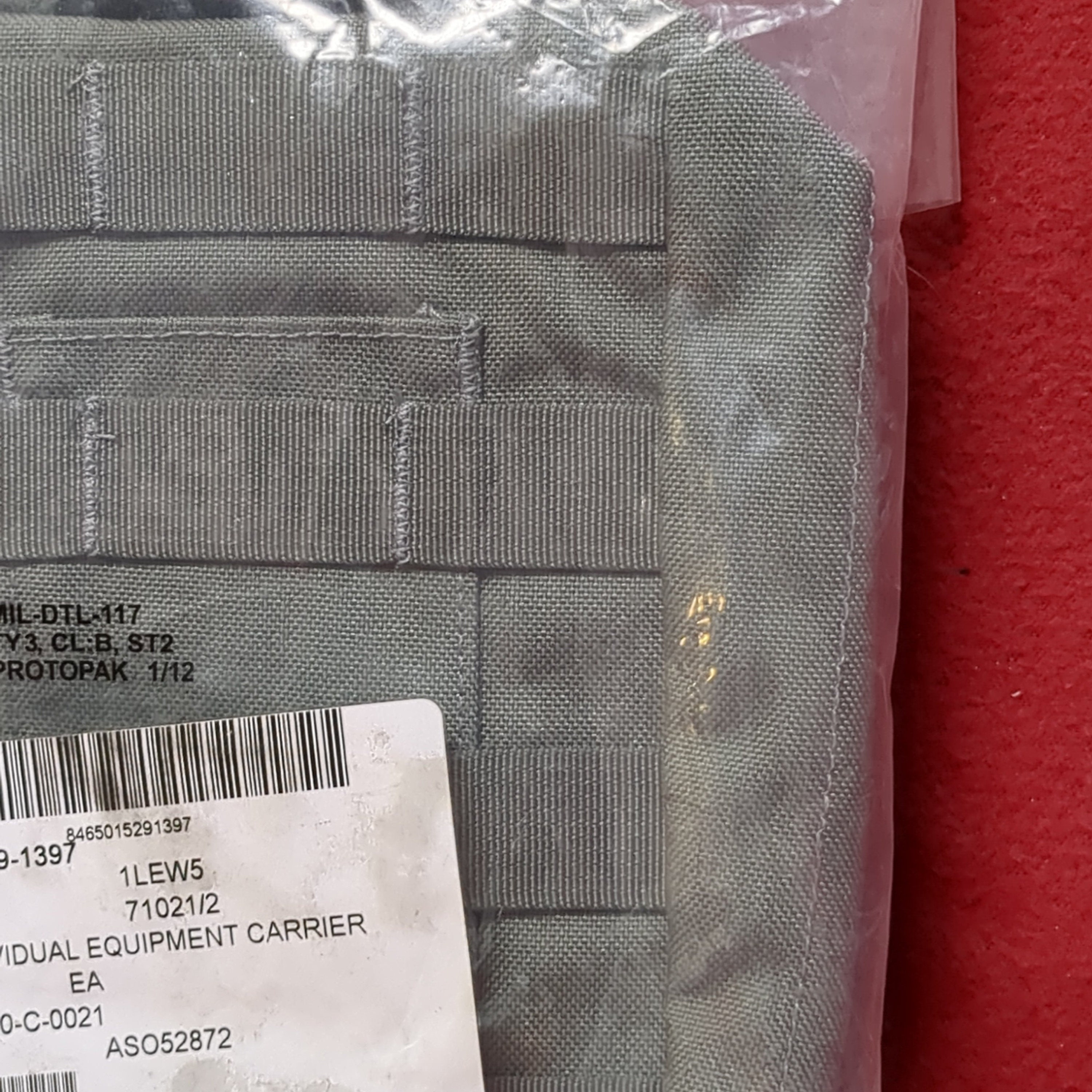 Nos US Army Bag, Individual Equipment Carrier Acu Molle Ii cbrn2jun88