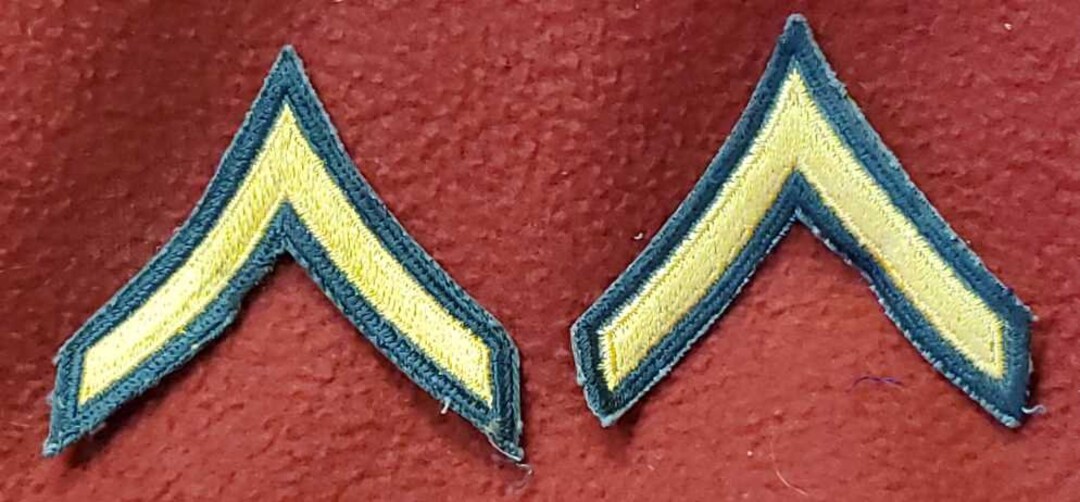 Rnp Ranks 2pk US Army Dress Green Uniform Private Rank Male Gold/green - Etsy