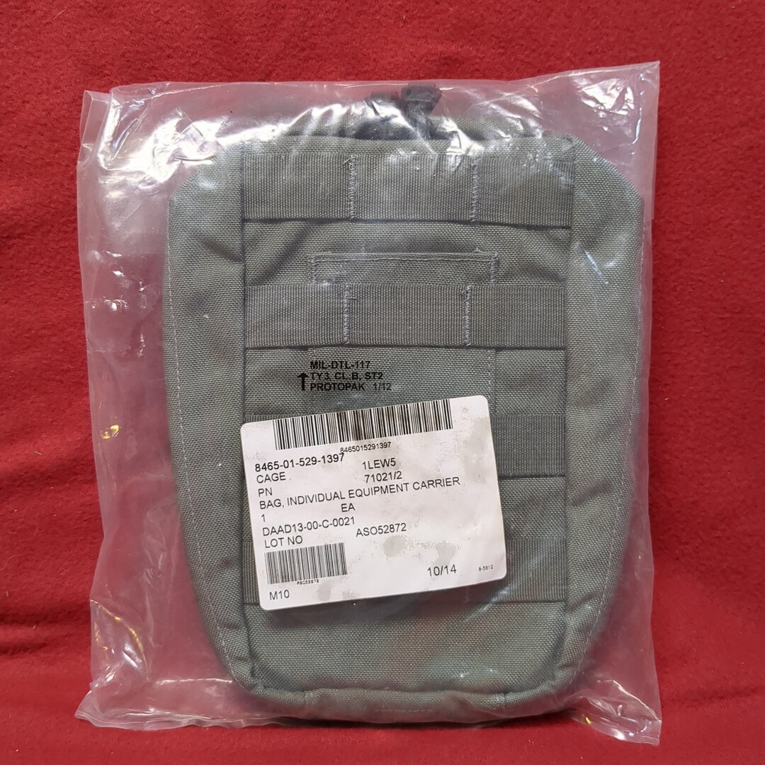 Nos US Army Bag, Individual Equipment Carrier Acu Molle Ii cbrn2jun88