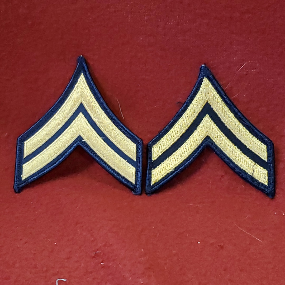 2pk US Army Dress Blue Uniform Corporal Rank Male Gold/blue corp1 Etsy