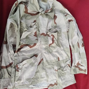 US Army DCU Desert Camo Blouse Size Small Regular (41CR17)