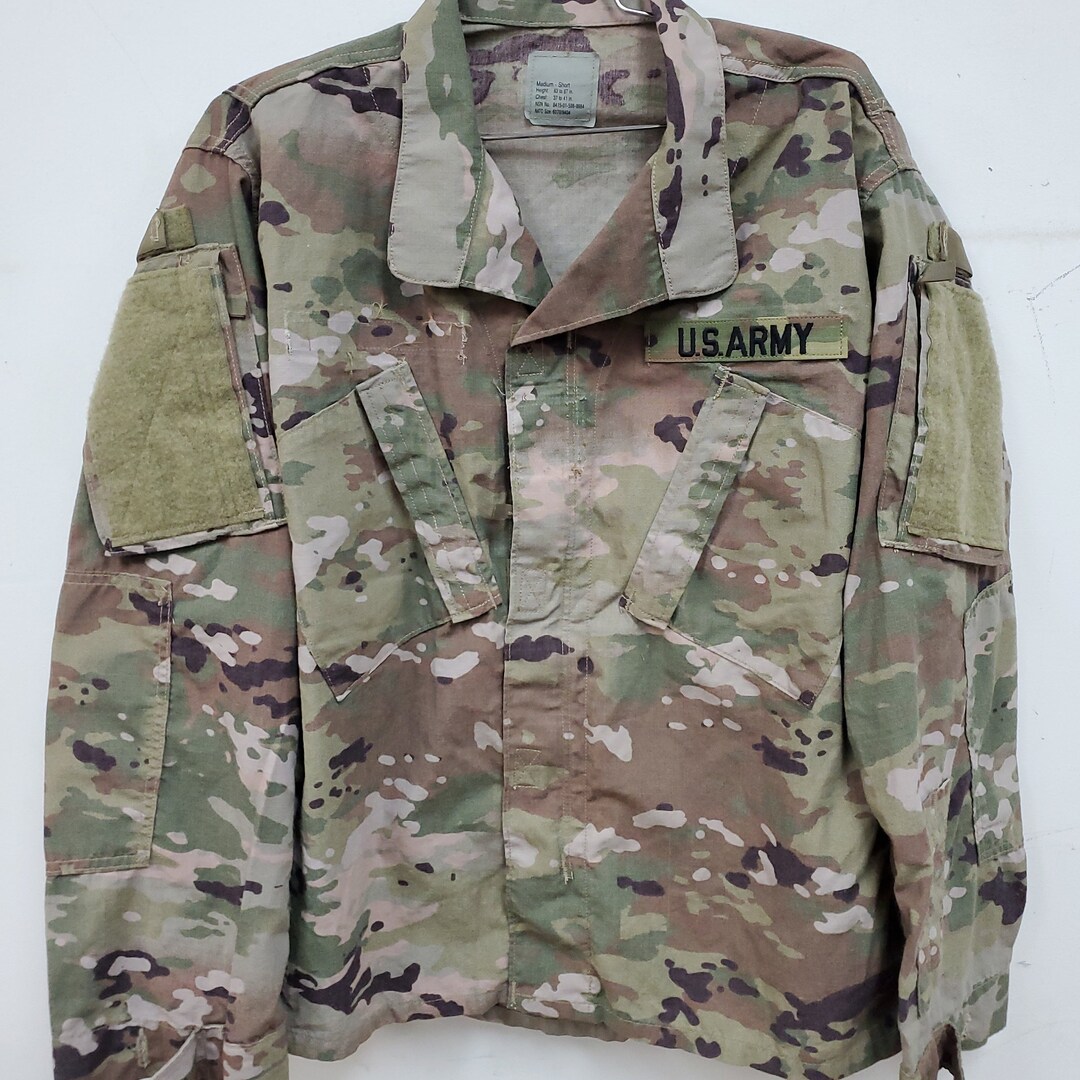 MEDIUM SHORT Deployment Frac OCP Uniform Top Jacket Us Army Air Force ...