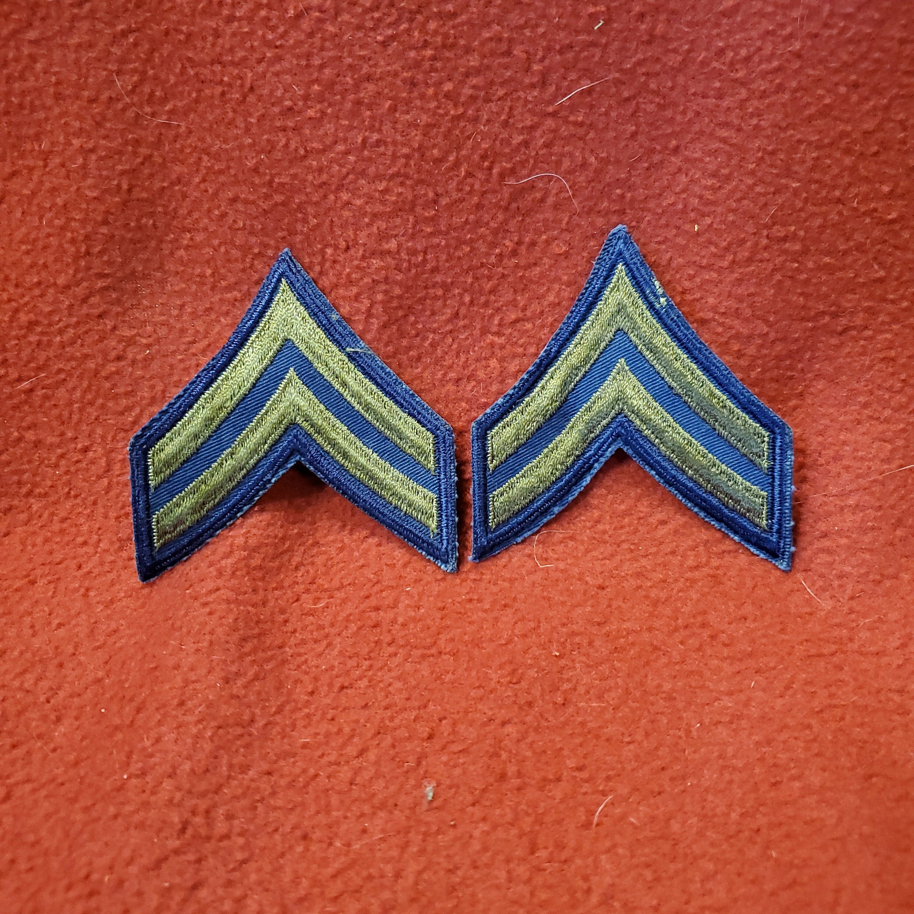 2pk US Army WWII Uniform Corporal Rank Male Original Green/blue corp6 ...