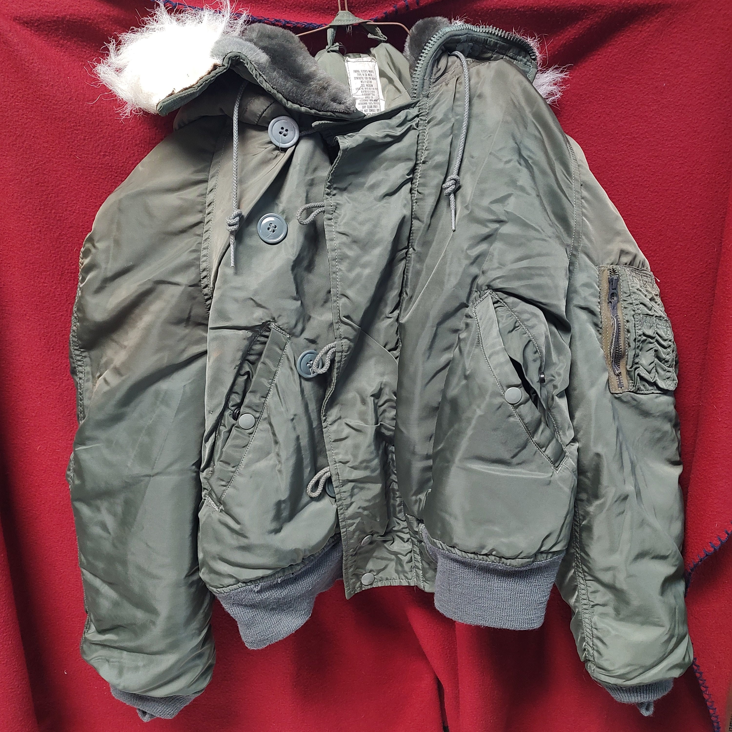 Vintage US Army Flyer's Men's Parka Type N-2B Eith - Etsy