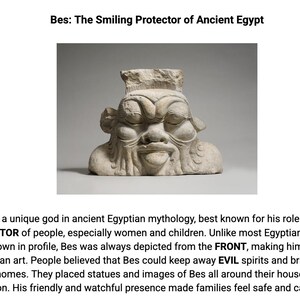 Letterboard Lesson: Bes - The Smiling Protector of Ancient Egypt