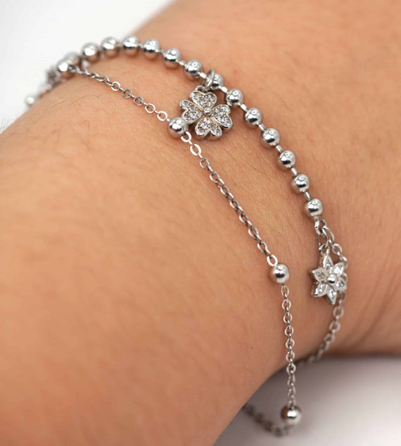 SILVER925 6FLOWERS BRACELET/シルバー/ブレスレット SILVER925 6FLOWERS BRACELET/シルバー/ブレスレット